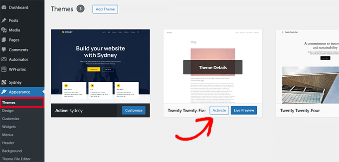 WordPress 错误排查入门指南（分步详解） activate-default-theme20251123_ -7