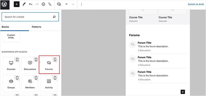 WordPress网站转换成了移动应用——以下是我学到的经验 add-blocks-to-customize-app-page-in-buddyboss-app-120251114_ -57