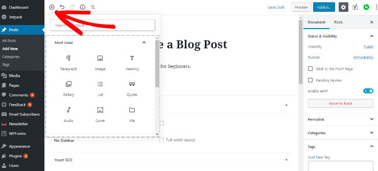 快速搭建 WordPress 网站（5 个简单步骤）如何从零开始制作网站 add-blocks20251123_ -46