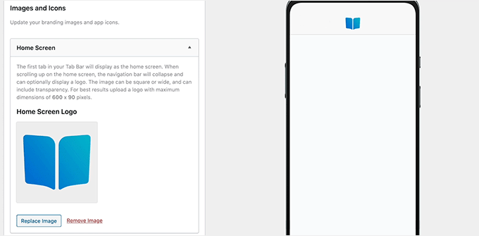 WordPress网站转换成了移动应用——以下是我学到的经验 add-logo-to-app-homescreen-120251114_ -50