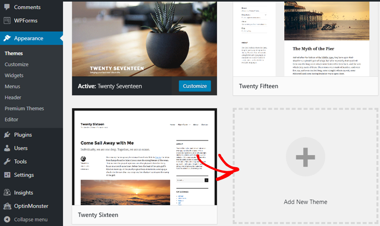 快速搭建 WordPress 网站（5 个简单步骤）如何从零开始制作网站 add-new-theme-box20251123_ -24