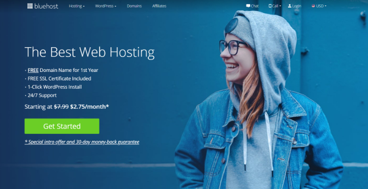 如何从任何CMS或网站迁移到WordPress（分步指南） bluehost-website20251123_ -3