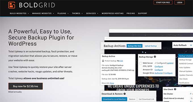 7 款最佳 WordPress 备份插件对比（优缺点分析） boldgrid20251123_ -12
