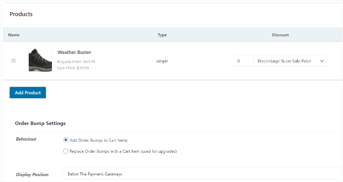 如何在 WooCommerce 中提升产品销售额（5 种简单方法） changing-bumb-offer-settings20251114_ -19