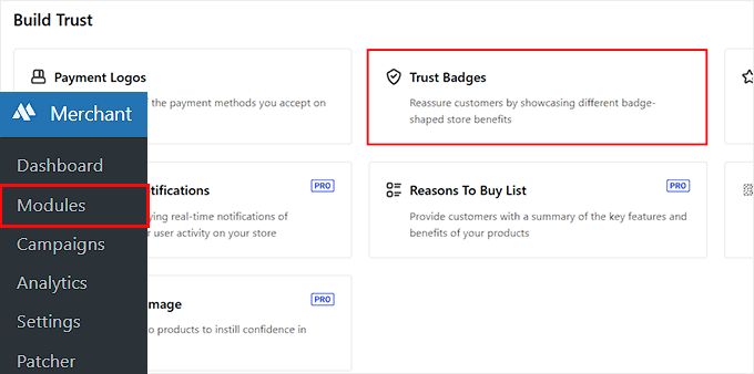 如何在 WordPress 的结账页面添加信任徽章（并提升销量） choose-trust-badges-module-in-merchant20251109_ -19