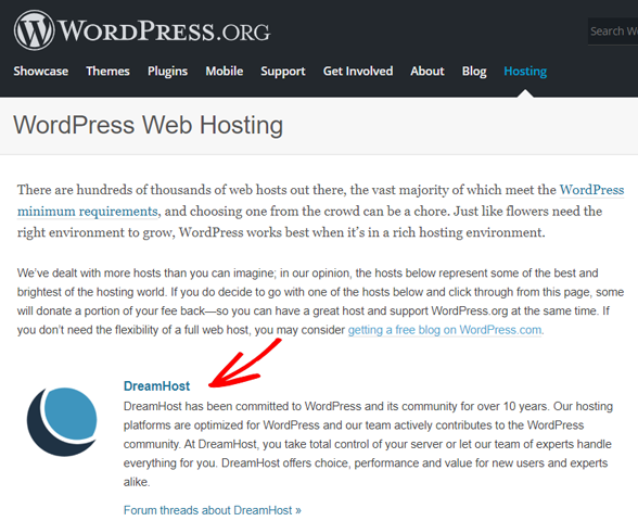 DreamHost 2025 年评测：优点、缺点和不足！ dreamhost-wordpress-org-recommended-hosting20251121_ -2
