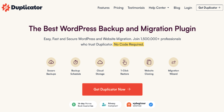 8 款 WordPress 迁移插件（对比评测） duplicator20251120_ -2