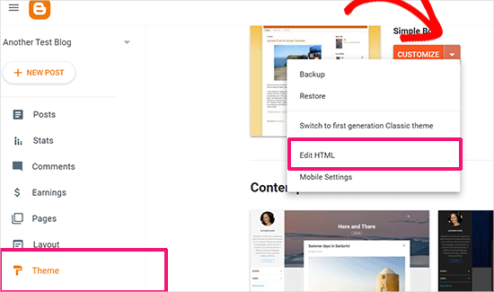 如何在不损失谷歌排名的情况下从 Blogger 切换到 WordPress edit-blogger-theme20251108_ -11