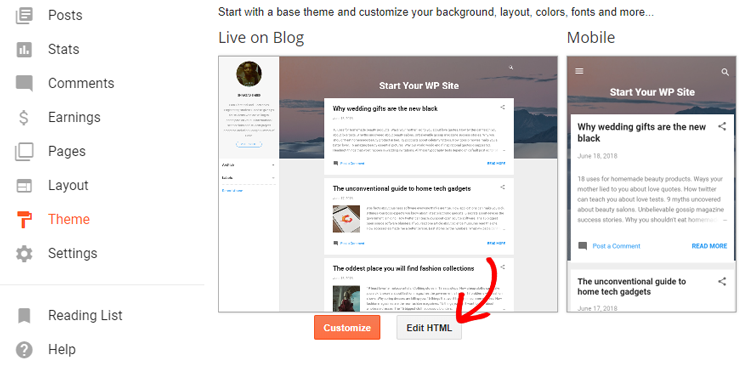 如何从 Blogger 迁移到 WordPress（无需停机） edit-html-blogger20251123_ -23