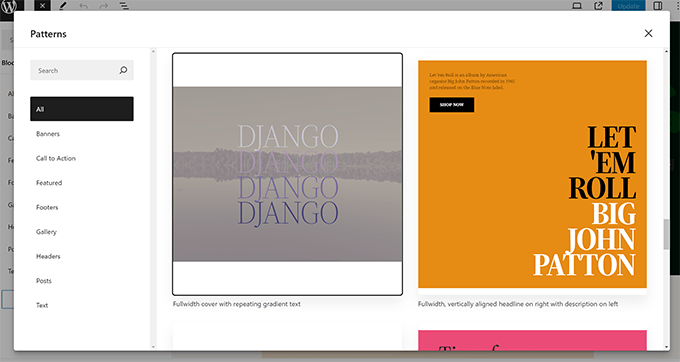 新手指南：如何使用 WordPress 区块模式 explore-all-patterns20251114_ -4