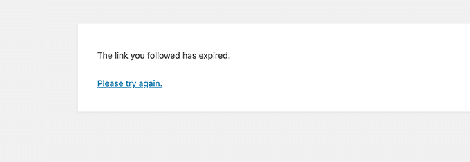 63 个最常见的 WordPress 错误及解决方法 followed-link-expired20251114_ -45