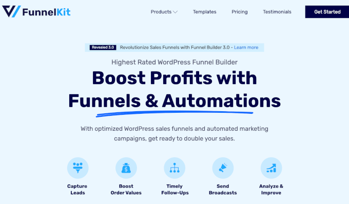 如何在 WooCommerce 中提升产品销售额（5 种简单方法） funnelkit-automation-homepage20251114_ -8