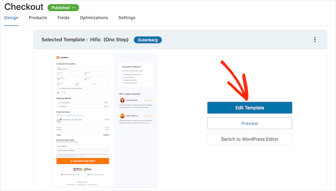 如何在 WordPress 的结账页面添加信任徽章（并提升销量） funnelkit-edit-template20251109_ -29