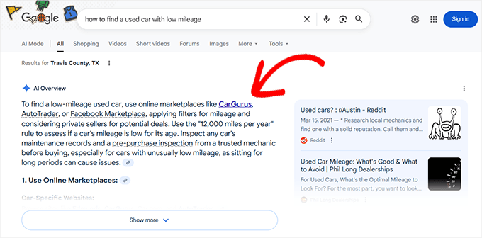 SEO在2025年仍然有效吗？（我的专家见解） google-ai-overview-citation-example20251107_ -1