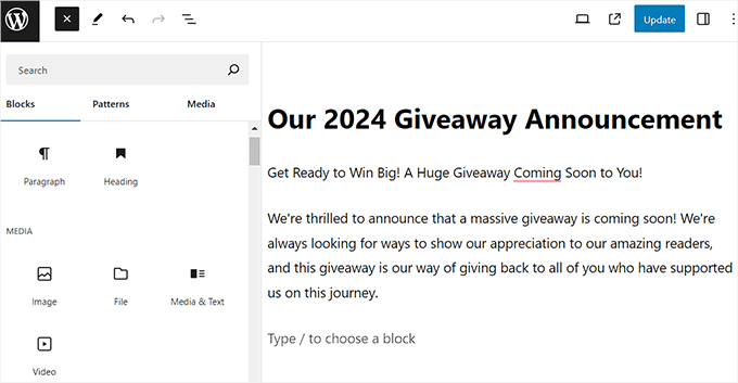 如何在 WordPress 中移除区块（4 种简单方法） hidden-blocks-preview20251114_ -5