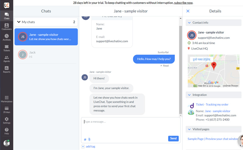 2025 年 45+ 款最佳 WordPress 插件 livechat-chat-screen20251118_ -44