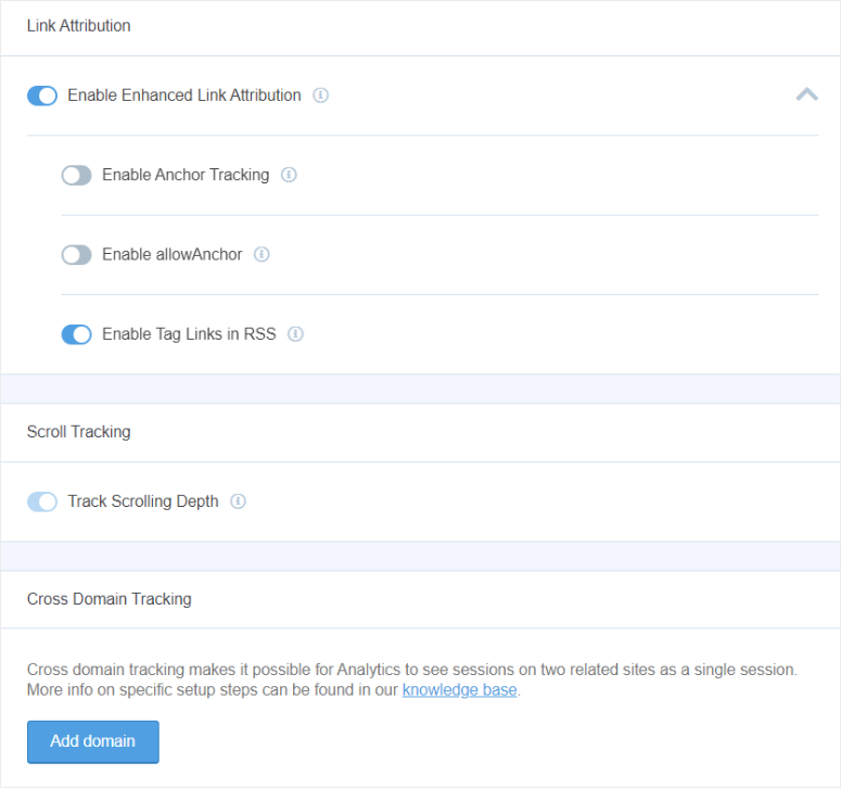 MonsterInsights 2025 年评测：它是最好的 Google Analytics 插件吗？ monsterinsights-link-attribution20251118_ -15
