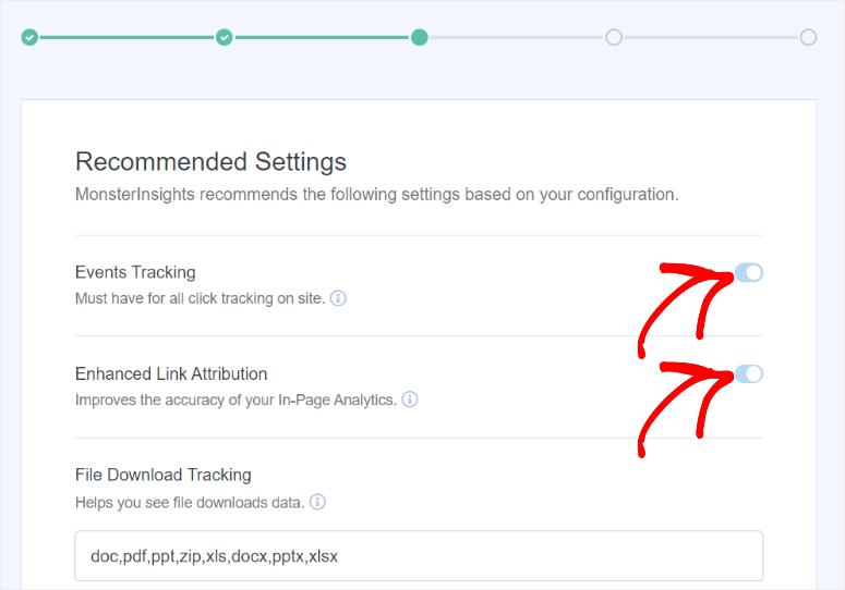 MonsterInsights 2025 年评测：它是最好的 Google Analytics 插件吗？ monsterinsights-recommended-settings20251118_ -11