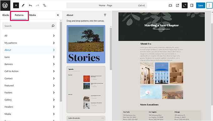 新手指南：如何使用 WordPress 区块模式 patterns-block-editor20251114_ -2