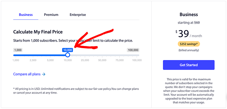 PushEngage 评测：如何发送网页推送通知？【2025 年】 pepricecalculator20251119_ -29