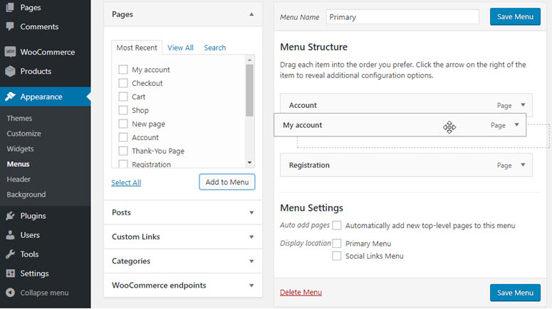 快速搭建 WordPress 网站（5 个简单步骤）如何从零开始制作网站 position-menu-structure-120251123_ -30