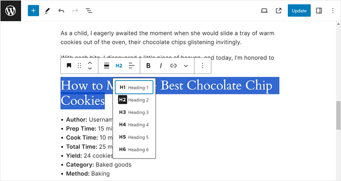 如何提升 WordPress 用户体验（13 个实用技巧） recipe-heading-tag-min20251109_ -16