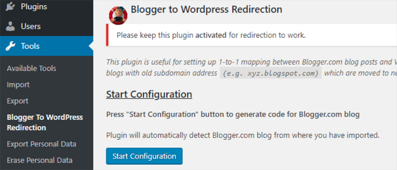 如何从 Blogger 迁移到 WordPress（无需停机） redirections20251123_ -21