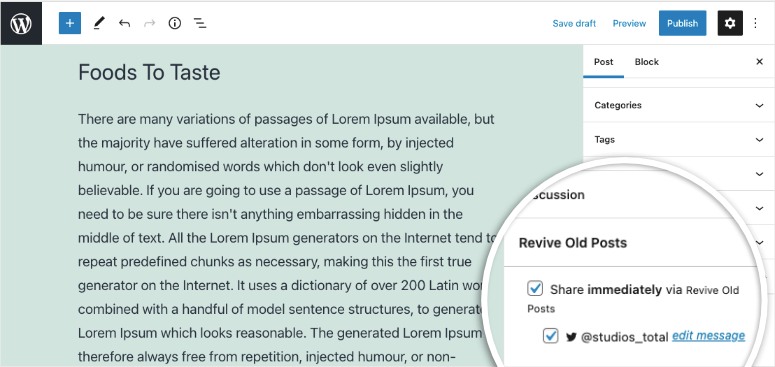 Revive Old Posts 的评测:它真的能提升互动率和流量吗? revive-old-posts-in-block-editor20251119_ -14 Revive Old Posts 的评测:它真的能提升互动率和流量吗? revive-old-posts-in-block-editor20251119_ -14
