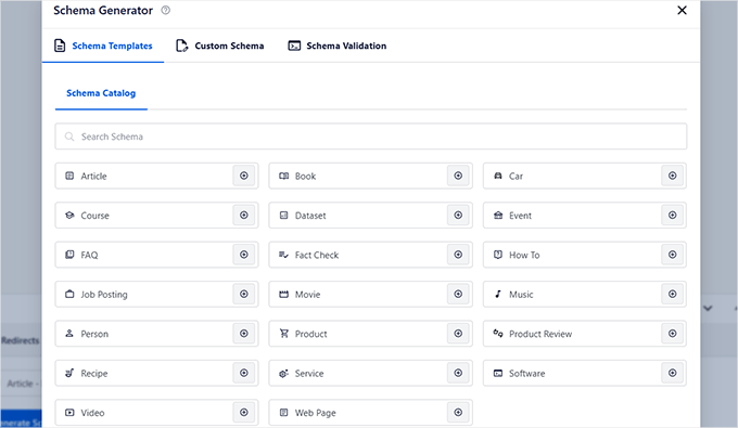 WordPress生成式引擎优化入门指南 schema-generator-types20251107_ -10