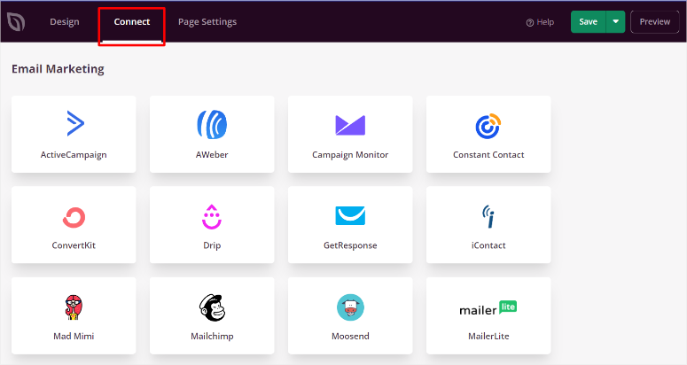 SeedProd 评测——这款网站建设工具真的好用吗？【2025 年】 seedprod-connect-email-marketing-tools20251118_ -17