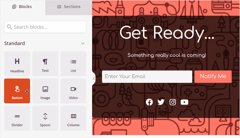 如何在 WordPress 中创建密码保护页面 seedprod-drag-and-drop-builder20251119_ -11