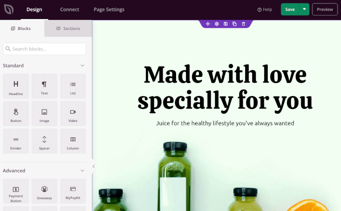 如何正确地从 Wix 切换到 WordPress（分步指南） seedprod-editor20251108_ -22