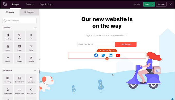 如何提升 WordPress 用户体验（13 个实用技巧） seedprod-page-builder-editing-coming-soon20251109_ -15