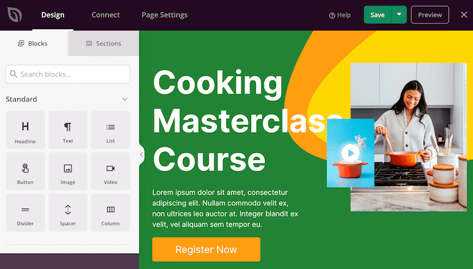 如何将我的 HTML 网站转换为 WordPress 的（并使其更新变得容易 10 倍） seedprod-page-editor20251114_ -5