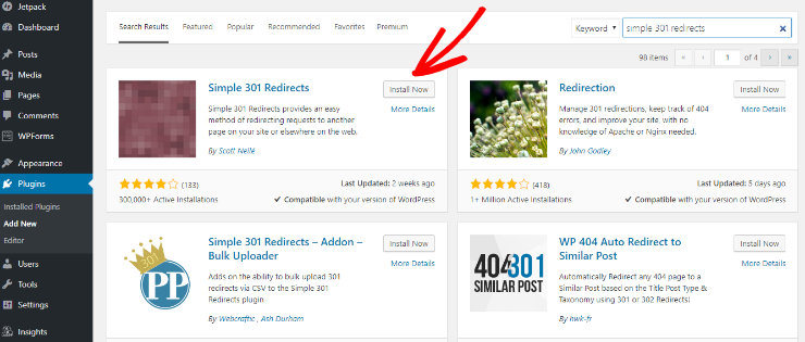 如何将 GoDaddy 网站构建器网站迁移到 WordPress simple-redirects20251123_ -17