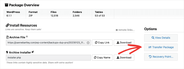 Duplicator 评测：这是最好的 WordPress 备份插件吗？ transfer-package20251119_ -20