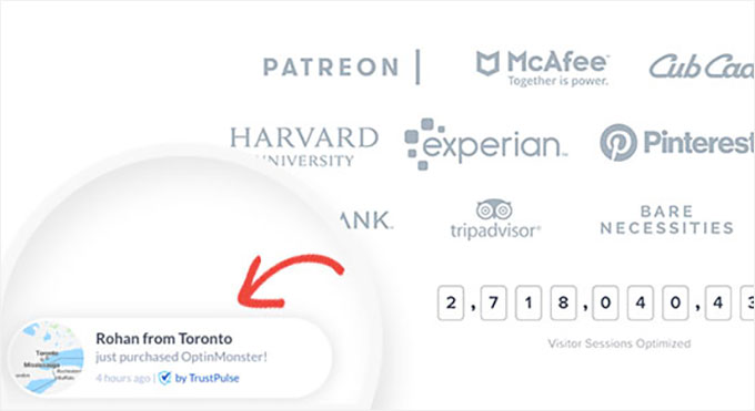 2025 年 5 款最佳 WordPress 弹出窗口插件（性能对比） trustpulsepopup20251107_ -6