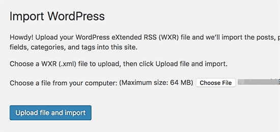 如何轻松地将您的博客从 WordPress.com 迁移到 WordPress.org uploadimportfile-120251107_ -8