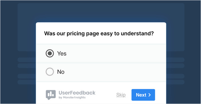 如何在 WordPress 中创建调查问卷（使用 Beautiful Reports） userfeedback-poll-example20251114_ -44