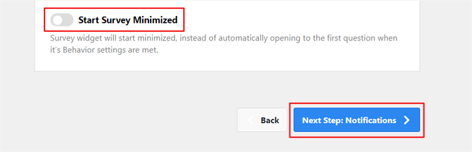 如何在 WordPress 中创建调查问卷（使用 Beautiful Reports） userfeedback-start-survey-minimized20251114_ -41