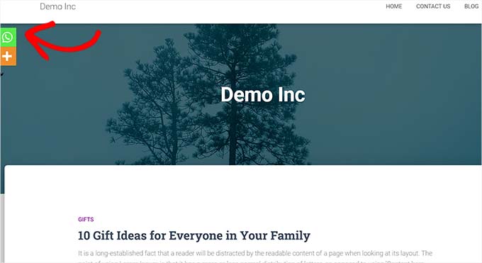 如何在 WordPress 中添加社交分享按钮（4 种简单方法） whatsapp-share-button20251114_ -49