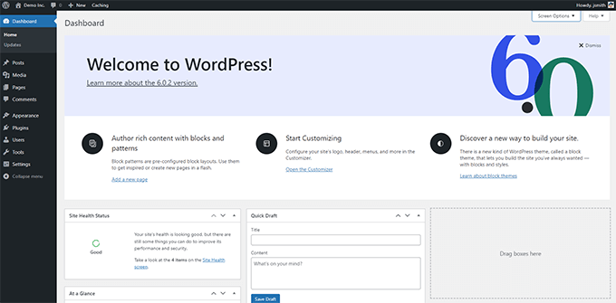 如何正确地从 Squarespace 迁移到 WordPress wordpress-dashboard20251108_ -2