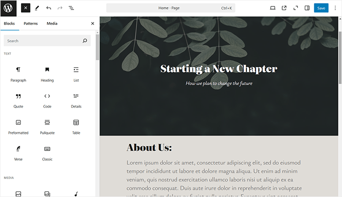 新手指南：如何使用 WordPress 区块模式 wp-block-editor-120251114_ -1