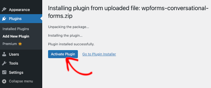 如何安装 WordPress 插件——新手入门分步指南 wp-plugins-addplugins-uploadplugin-activate20251114_ -6