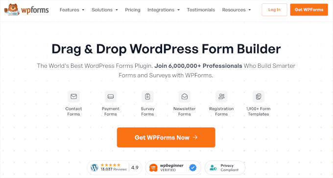 更换 WordPress 主题前必须做的 13 件事 wpforms-homepage-680-190020251114_ -9
