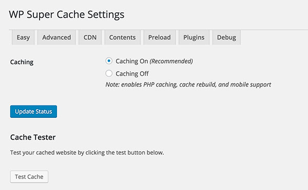 WP Super Cache 2025 年评测：它是最好的 WordPress 缓存插件吗？ cachingon-wpsc20251206_ -2