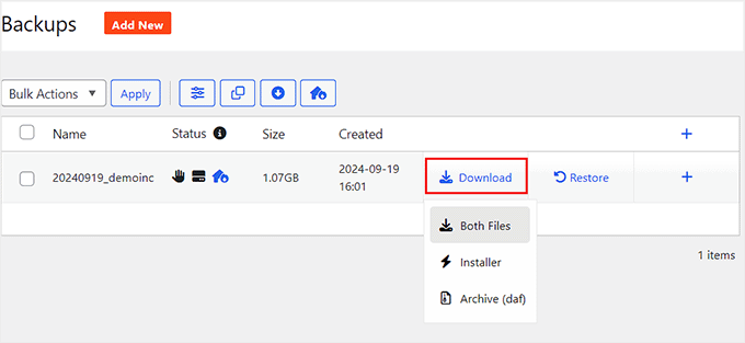 如何备份您的 WordPress 网站（终极指南） download-backup-files20251201_ -13