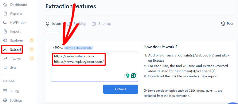 LowFruits评测：功能强大的关键词研究工具SEO工具 lowfruits-extract-feature20251201_ -5