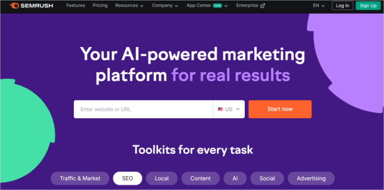 推荐给小型企业的 9 款页面优化工具 semrush-homepage20251201_ -12