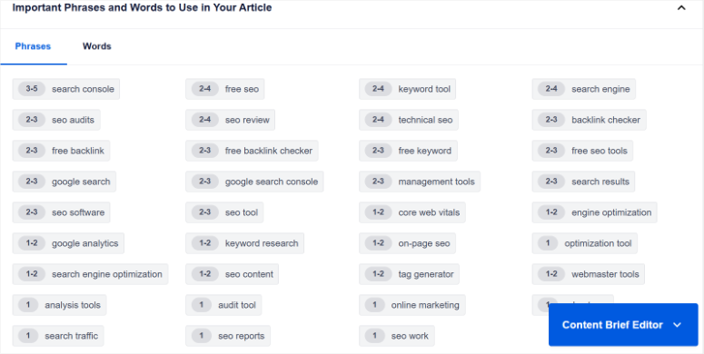 2025 年 7 款以上最佳电子商务网站 SEO 工具 seoboost-phrases20251201_-1 -7
